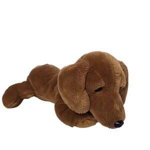 Vintage Animal Alley Dachshund Wiener Puppy Dog Plush Brown Stuffed Animal 14"